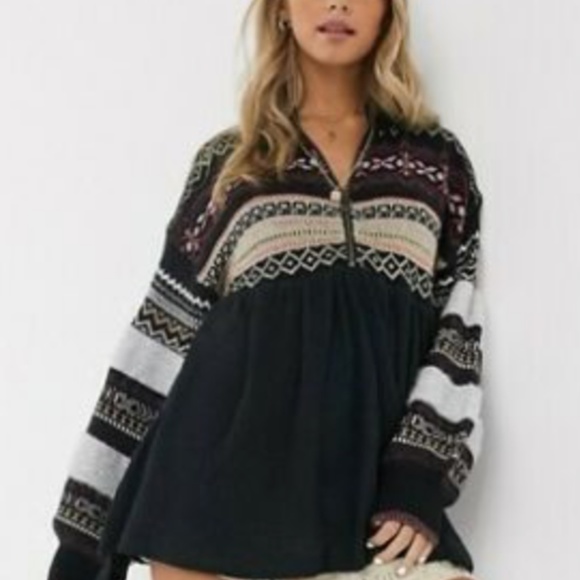 🌟✖️SOLD✖️🌟🖤Free People🖤🌟 Cozy Cottage Sweater - Picture 6 of 14